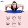 ZETO Yoga Mat for Women and Men, 10 mm Extra Thick NBR Material, Workout Mat, Fitness, Exercise Mat for Home, Anti Slip Mat, Gym Mat, Soft Cushioning, Size 73 X 24 Inch (Blue) - Image 6