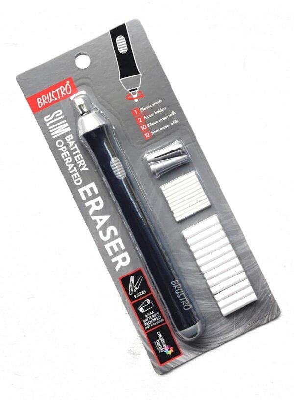 BRUSTRO Electric Automatic Eraser | Ideal for Kids and Adults, Drawing, Sketching, Mandala, P...