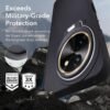 A rtistque Silicone Back Cover Case for Vivo T3X 5G with Camera Stand | Shockproof TPU Protective Design | Slim Fit | Ultra Matte - Black - Image 2