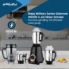 Bajaj Military Series Glamore 4 Jar 1000 Watts Mixer Grinder | 3-Speed Control With Pulse Eff... - Image 2