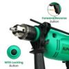 Alpha Corded Electric Impact Drill Machine, 650 W, 13mm Chuck, 2800 Rpm, Variable Speed, Left... - Image 8