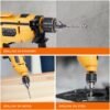 amazon basics 550W 13Mm Corded Variable Speed Reversible Power Hammer Drill Machine, Yellow - Image 3