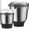 Bajaj Twister Mixer Grinder, 750W, 3 Jars (White) - Image 3