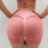 WNEEDU Women Gym Push Up Seamless Scrunch Butt Yoga Sport Fitness Workout High Waist Shapeware Short | Butt Lift Workout Athletic Tummy Stretchy Shorts for Women(Free Size)(S,M,L,XL) - Image 3