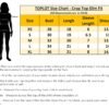 TOPLOT Printed Crop Top for Women with Short S... - Image 7