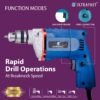 ULTRAFAST UF-10B 400W Electric Drill Machine 10mm Chuck Corded Constant 2600 RPM Drilling Spe... - Image 4