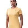 Womink Women's Sports T-Shirt I Elastane Stretch Regular Fit Solid Round Neck Short Sleeve Tshirts I Anti-Bacterial, Quick Drying I Tees for Running Yoga Gym Workout Girls & Women - Image 5