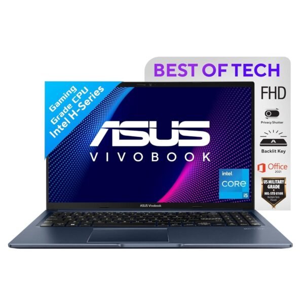 ASUS Vivobook 15, Intel Core i5-12500H 12th Gen,Thin and Light Laptop,15.6" (39.62 cm) FHD, (...