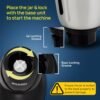 AGARO Elite Mixer Grinder 550W, 100% Copper Motor, 3 Stainless Steel Jar, 3 Speed, Whip Funct... - Image 5