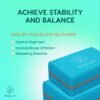 WiseLife Teal Yoga Block | Yoga Brick (Set of 2, Extra Large Size), High Density Premium EVA Foam Material, Odour Resistant, Soft Surface for balance, support & performance - Image 4