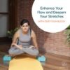 WiseLife Teal Yoga Block | Yoga Brick (Set of 2, Extra Large Size), High Density Premium EVA Foam Material, Odour Resistant, Soft Surface for balance, support & performance - Image 5