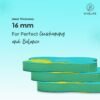WISELIFE 16MM Knee & Elbow Cushion Pad - Aqua Yellow (Set of 2) | High Density Premium ECO TPE Foam Material | Extra Cushion, Professional Grip & | Support for Knees, Hands, Wrists, and Elbows | Planks, Pushups, Yoga, Meditation, Pilates, Exercise & Workout - Image 4