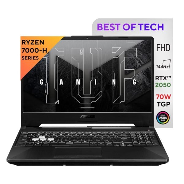 ASUS TUF Gaming A15, AMD Ryzen 7 7435HS, 15.6" FHD 16:9 144Hz 250 nits, Gaming Laptop (16GB R...
