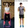 Wearslim Resistance Bands Exercise Elastic Bands Latex Bands for Pilates Yoga Phycial Therapy Rehab Home Gym Workout Fitness, Workout Loops for Booty, Glute, Leg & Thigh Exercising (1.5 Meter Yellow) - Image 8