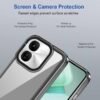 Zapcase Back Case Cover for iQOO Z9x 5G | Compatible for iQOO Z9x 5G Back Case Cover | Case Cover with Camera Protection | (TPU + PC | Translucent Black) - Image 4