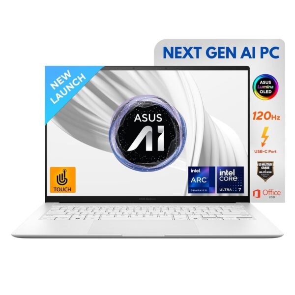 ASUS Zenbook S 14,3K OLED,Touch,120Hz, 500nits, Core Ultra 7 Processor (Series 2), Thin & Lig...