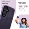 A rtistque Ultra Stylish Back Cover Case for Samsung Galaxy A16 5G | Premium Shockproof TPU | Transparent | Protective Design | Samsung A16 5G Back Cover - Purple - Image 2