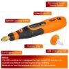 Verilux® 45pcs Mini Cordless Drill Machine, 900Ah USB Rechargeable 3 Speed Small Drill Machin... - Image 2