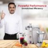 Sujata Powermatic Plus 900 Watts Juicer Mixer Grinder | 22000 Rotations Per Min | 90 Minutes ... - Image 2