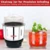 AADHIK Mixer Jar 400 ml Chutney Jar, Quality Stainless Steel Blades, Suitable for All mixer G... - Image 2