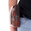 ZIBUYU® Mobile Pouch for Men Leather Magnetic Cover Belt Clip Compatible for iPhone 12, 13, 14 Pro Max Phone Case Mini Crossbody Men Waist Sling Bag Mobile Holster for Men, Brown - 1 - Image 8