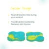 WISELIFE 16MM Knee & Elbow Cushion Pad - Aqua Yellow (Set of 2) | High Density Premium ECO TPE Foam Material | Extra Cushion, Professional Grip & | Support for Knees, Hands, Wrists, and Elbows | Planks, Pushups, Yoga, Meditation, Pilates, Exercise & Workout - Image 5