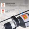 BUILDSKILL Impact Drill Machine 800W, 0-3000 RPM, 13mm Keyless Chuck, 2 Modes, Reverse/Forwar... - Image 4