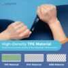 Yogarise 8mm Dual Yoga Mat with Bag & Strap, Yoga Mat for Women & Men, Premium TPE Material Extra Thick Exercise Yoga Mat for Workout, Yoga, Fitness, Exercise Mat Anti Slip Mat, Yoga Mat Gym Mat (Light & Dark Blue) - Image 4