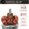 Usha Maximus Plus 800-Watt Copper Motor Mixer Grinder with 4 Jars and 5 Years Motor Warranty(... - Image 6