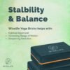 WiseLife Bottle Green Yoga Block | Yoga Brick (Set of 2, Extra Large Size), High Density Premium EVA Foam Material, Soft Surface for balance, support & performance, Yoga Props - Image 6