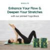 WiseLife Green Marble Yoga Block | Yoga Brick (Set Of 2, Extra Large Size), High Density Premium EVA Foam Material, Soft Surface for balance, support & performance, Yoga Props (Green Marble) - Image 6