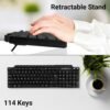 Zebronics ZEB-KM2100 Multimedia USB Keyboard Comes with 114 Keys Including 12 Dedicated Multi... - Image 7