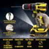 TOMAHAWK® TID3628 Brushless Cordless Impact Drill Driver Machine – 13MM Chuck- Multipurpose H... - Image 3