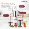 Activa Pluto Combo 500 Watt 3 Jar Mixer Grinder With Electric Dry Iron Come With 2 Year Warra... - Image 9