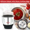 AADHIK Mixer Jar 400 ml Chutney Jar, Quality Stainless Steel Blades, Suitable for All mixer G... - Image 4