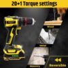 TOMAHAWK® TID3628 Brushless Cordless Impact Drill Driver Machine – 13MM Chuck- Multipurpose H... - Image 4
