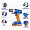 WADFOW Cordless Impact Drill Driver, 20V 10mm Chuck Variable Speed, with 115 Pcs Multitool Ki... - Image 2