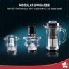 Wonderchef Nutri Blend Smart CKM Automatic Mixer Grinder with Dual Pulse Function|22000 RPM|1... - Image 8