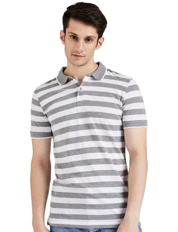 Amazon Brand - Symbol Men's Cotton Rich Stripe...