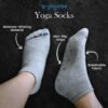 YOGARISE Anti-Slip Yoga Socks For Women, Anti-Skid Breathable & Moisture Wicking, Odour Free Ankle Length Cotton Socks with Rubber Soles for Men and Women, Ideal for Yoga/Pilates/Dance - Pack of 2 - Image 2