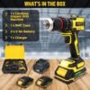 TOMAHAWK® TID3628 Brushless Cordless Impact Drill Driver Machine – 13MM Chuck- Multipurpose H... - Image 9