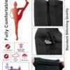 Women worth Cotton Stretchable Cycling Shorts for Girls Combo Pack 2 Knee Length Tights Fit Under Skirts Sports Gym Yoga Running Panties - Image 9