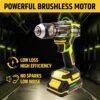 TOMAHAWK® TID3628 Brushless Cordless Impact Drill Driver Machine – 13MM Chuck- Multipurpose H... - Image 2