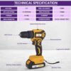 Asian Paints TruCare Cordless drill 21V, 10mm Chuck with 2000mAh battery, Convenient and Easy... - Image 2