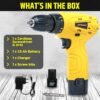 TOMAHAWK® T7386 12V Cordless Screwdriver and Drill Machine - Compact, Lightweight, Powerful -... - Image 7