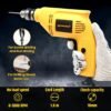 TOMAHAWK® T20 Electric Drill Machine for Drilling in Wood and Metal, Home Use - 3000rpm, 400W... - Image 3