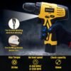 TOMAHAWK® T7384 12V Cordless Screwdriver and Drill Machine - 1350RPM - Reversible switch Mult... - Image 5