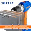 WADFOW Cordless Impact Drill Driver, 20V 10mm Chuck Variable Speed, with 115 Pcs Multitool Ki... - Image 5