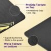 Wiselife Printed Yoga Mat + Yoga Strap (Tpe Material 6Mm Extra Thick Extra Long And Wide Exercise Mat For Workout, Fitness, Yoga And Pilates) (Mettalic), Black - Image 3
