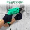Alpha Corded Electric Impact Drill Machine, 650 W, 13mm Chuck, 2800 Rpm, Variable Speed, Left... - Image 5